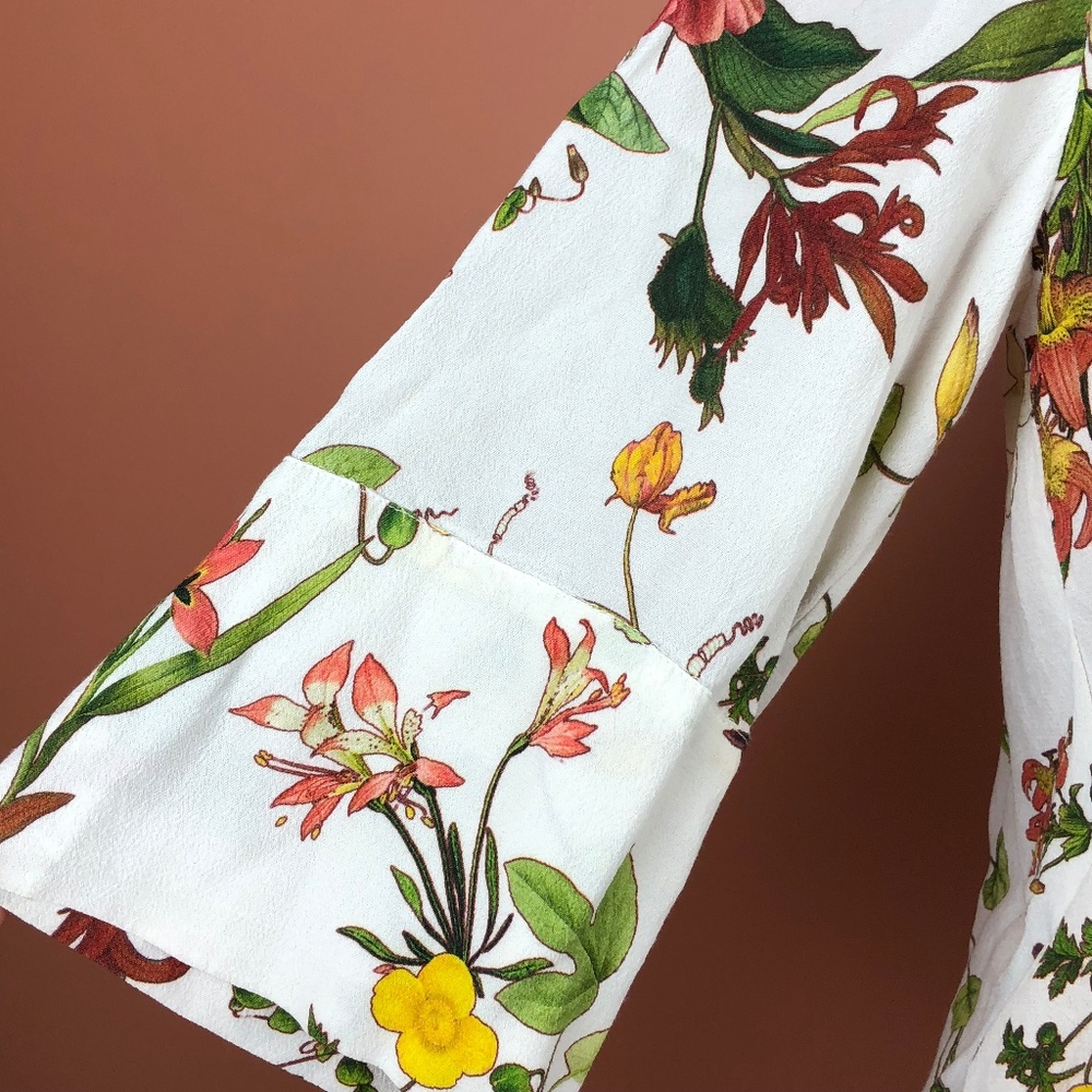 |ZARA| Floral Top Size Medium - Picture 3 of 4